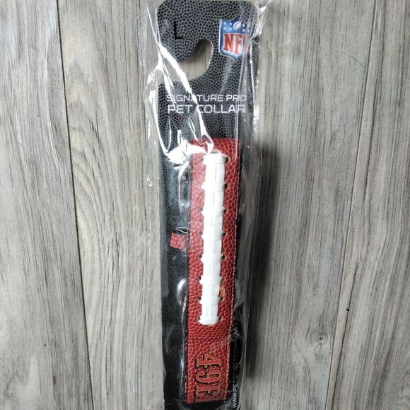 NFL san francisco 49ers Dog Collar Large Football Signature Pro Pet Collar - Picture 1 of 5